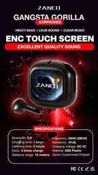 Zanco Gangsta Gorilla GG-4 Screen Earphone
