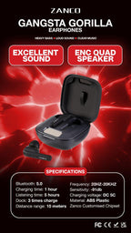 Zanco Gangsta Gorilla GG-1 Earphone